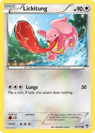 Lickitung 078/111 - XY  Furious Fists Normal - Common