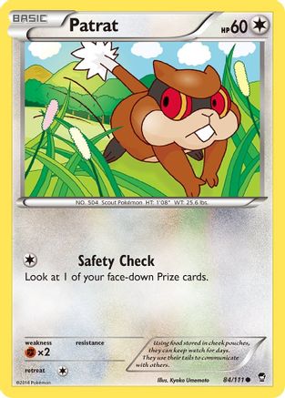 Patrat 084 - XY  Furious Fists Normal - Common