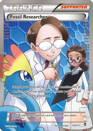 Fossil Researcher (110 Full Art) 110/111 - XY  Furious Fists Holofoil - Ultra Rare