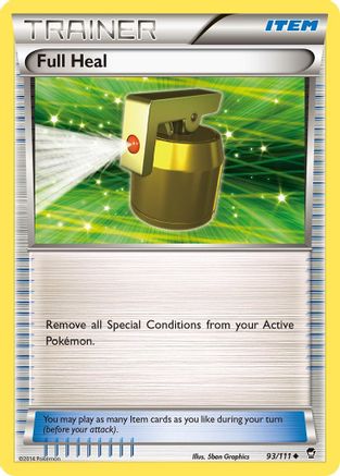 Full Heal 093 - XY  Furious Fists Reverse Holofoil - Uncommon