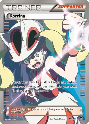 Korrina (111 Full Art) 111/111 - XY  Furious Fists Holofoil - Ultra Rare