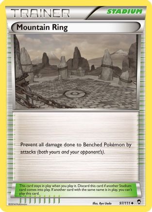 Mountain Ring 097 - XY  Furious Fists Reverse Holofoil - Uncommon
