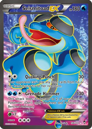 Seismitoad-EX 106/111 - Furious Fists Holofoil