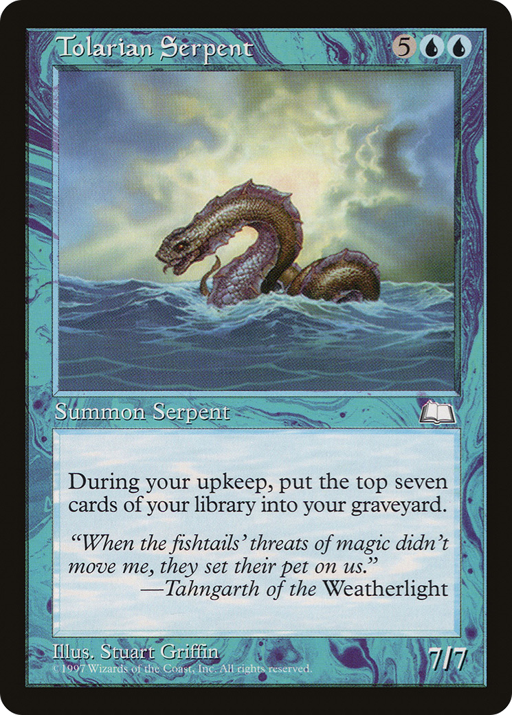 Tolarian Serpent (WTH-057) - Weatherlight