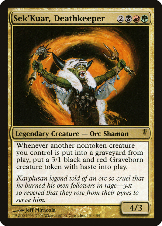 Sek'Kuar, Deathkeeper (CSP-131) - Coldsnap Foil