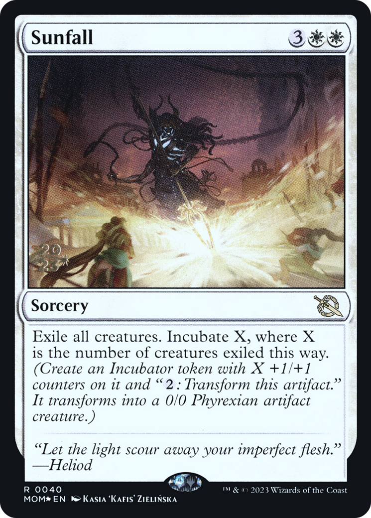 Sunfall (PMOM-40S) - March of the Machine Promos Foil