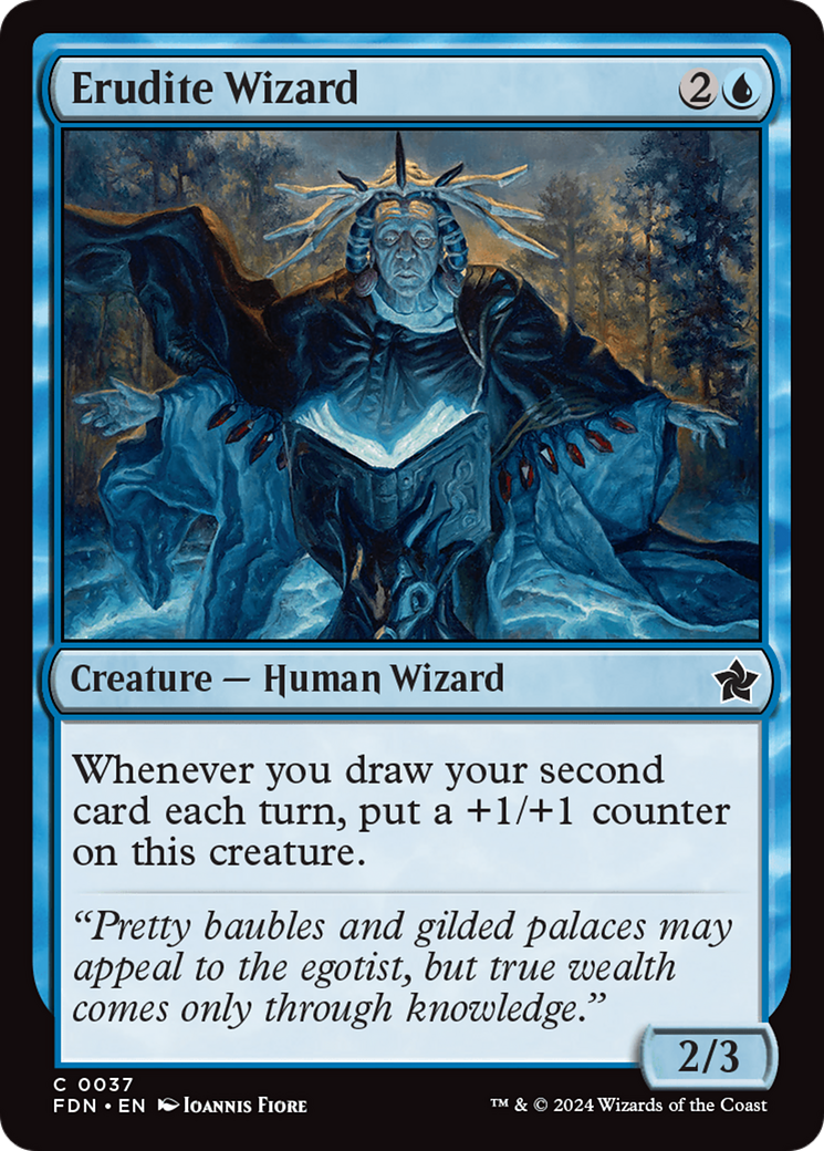 Erudite Wizard (FDN-037) - Foundations