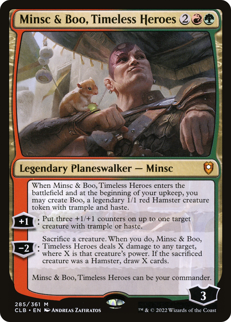 Minsc & Boo, Timeless Heroes (CLB-285) - Commander Legends: Battle for Baldur's Gate