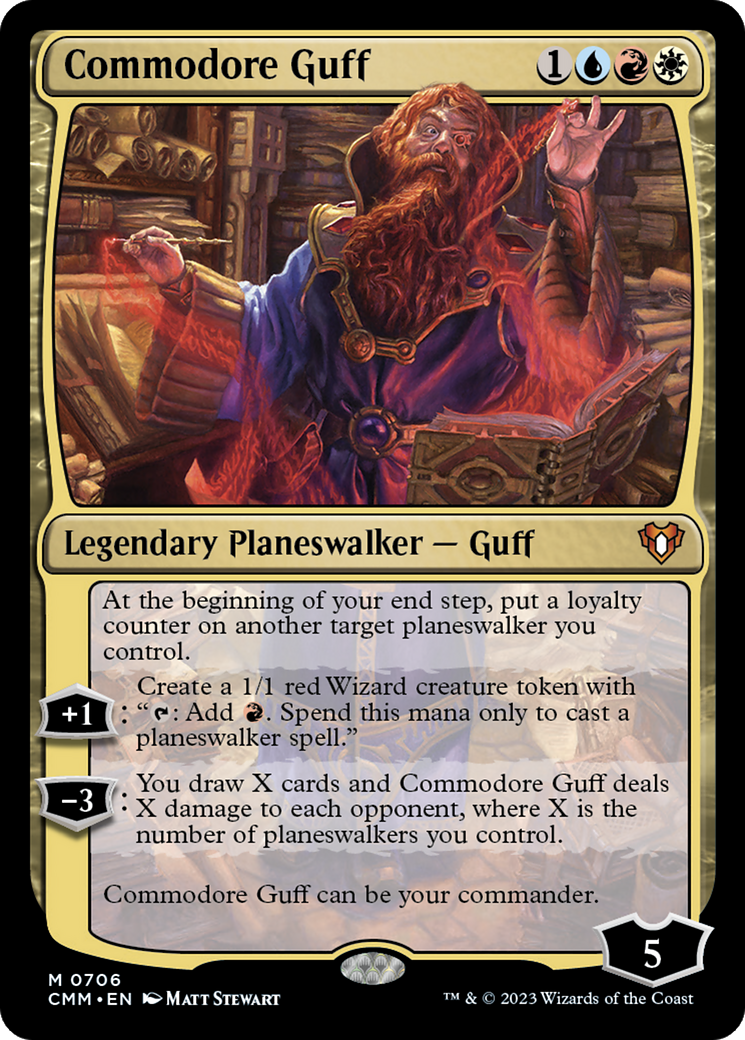 Commodore Guff (CMM-706) - Commander Masters Foil