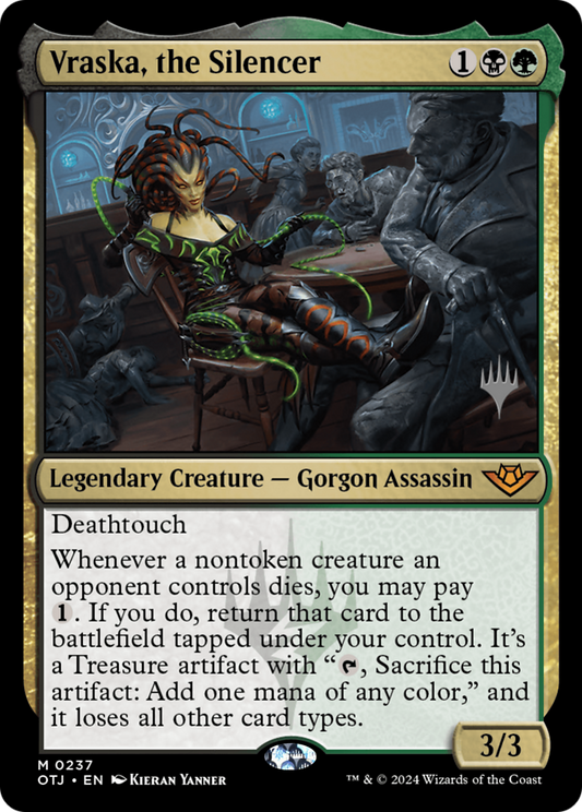 Vraska, the Silencer (POTJ-237P) - Outlaws of Thunder Junction Promos