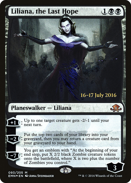 Liliana, the Last Hope (PEMN-93S) - Eldritch Moon Promos Foil