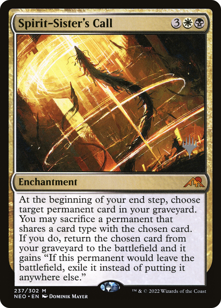 Spirit-Sister's Call (PPNEO-237P) - Kamigawa: Neon Dynasty Promos (Promo Pack)