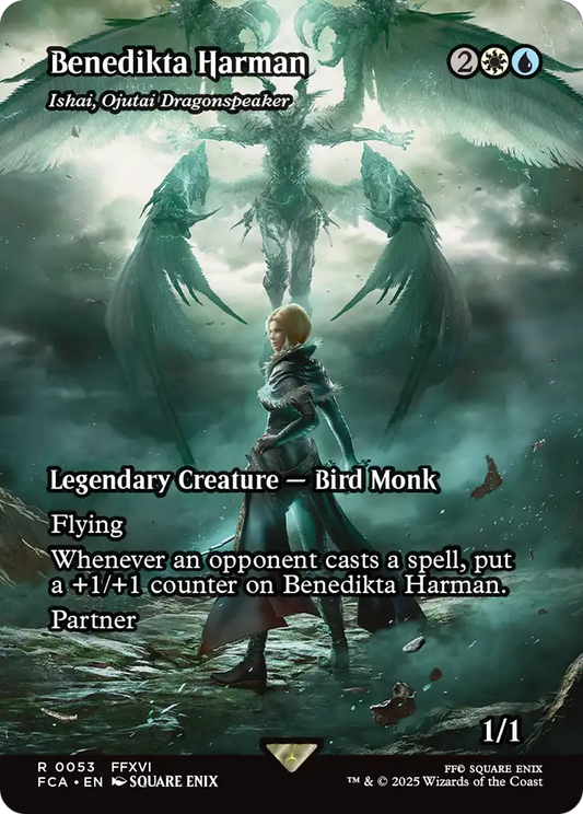 Benedikta Harman - Ishai, Ojutai Dragonspeaker (Showcase) (FCA-053) - FINAL FANTASY: Through the Ages / Benedikta Harman (Borderless)