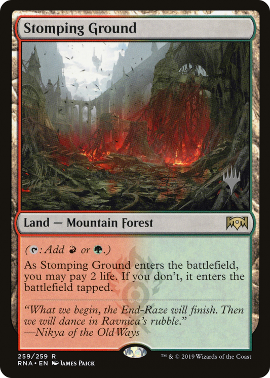 Stomping Ground (PRNA-259P) - Ravnica Allegiance Promos