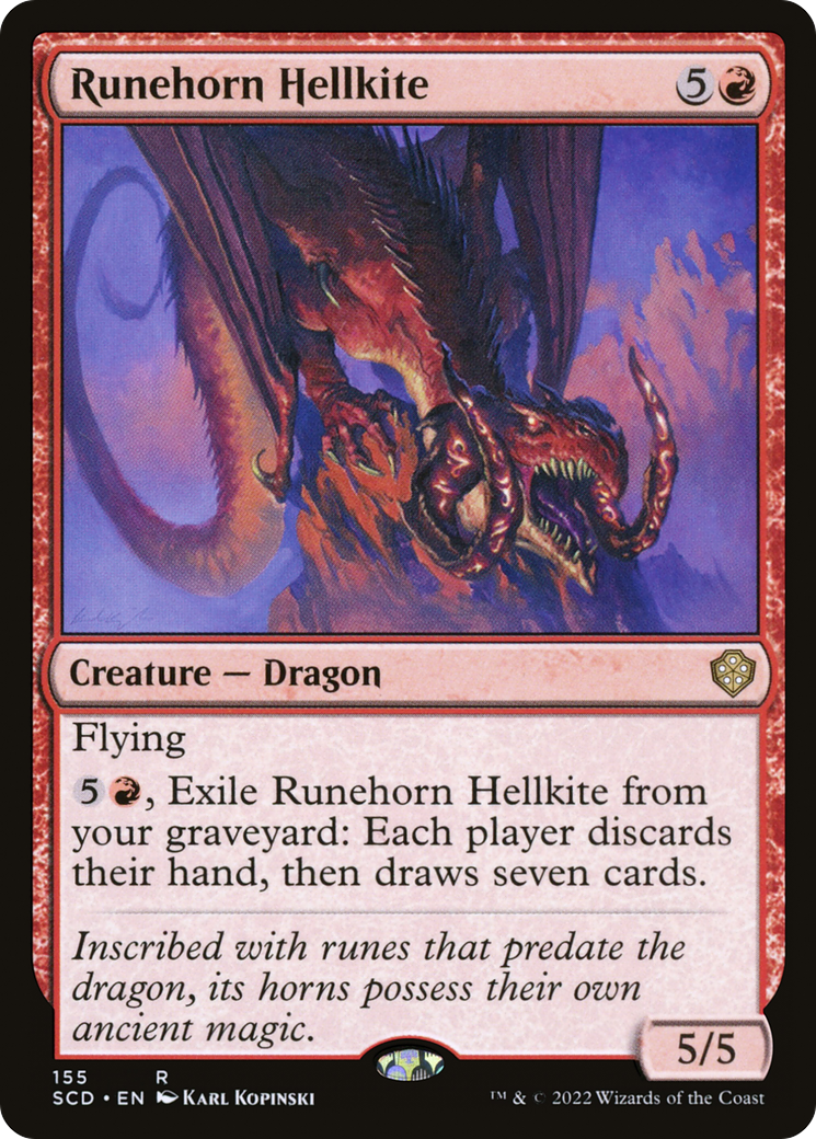 Runehorn Hellkite (SCD-155) - Starter Commander Decks