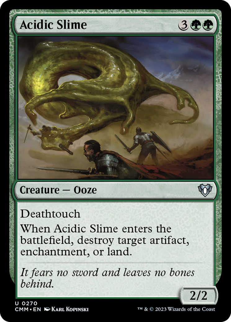 Acidic Slime (CMM-270) - Commander Masters Foil