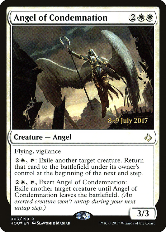 Angel of Condemnation (PRE-03S) - Hour of Devastation Promos (Prerelease) Foil