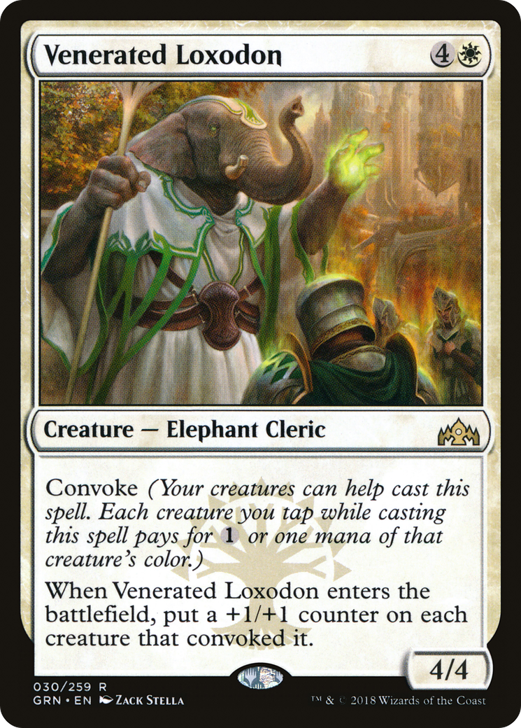 Venerated Loxodon (GRN-030) - Guilds of Ravnica