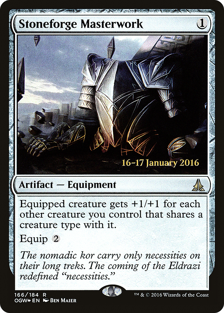 Stoneforge Masterwork (PRE-166S) - Oath of the Gatewatch Promos (Prerelease) Foil