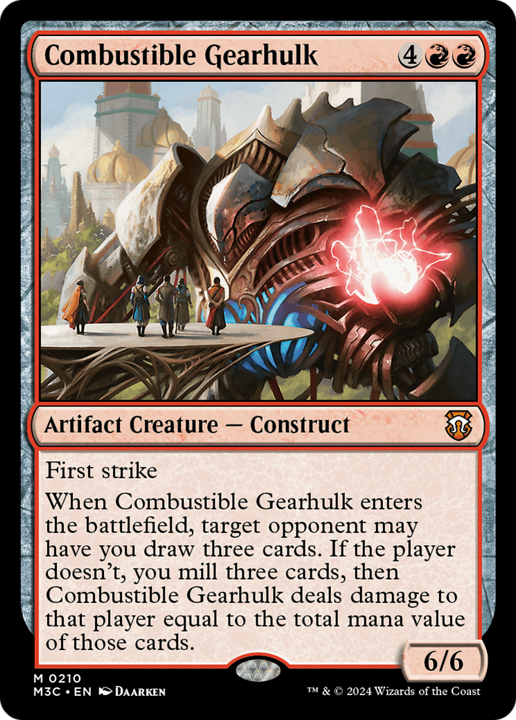 Combustible Gearhulk (M3C-210) - Modern Horizons 3 Commander Foil