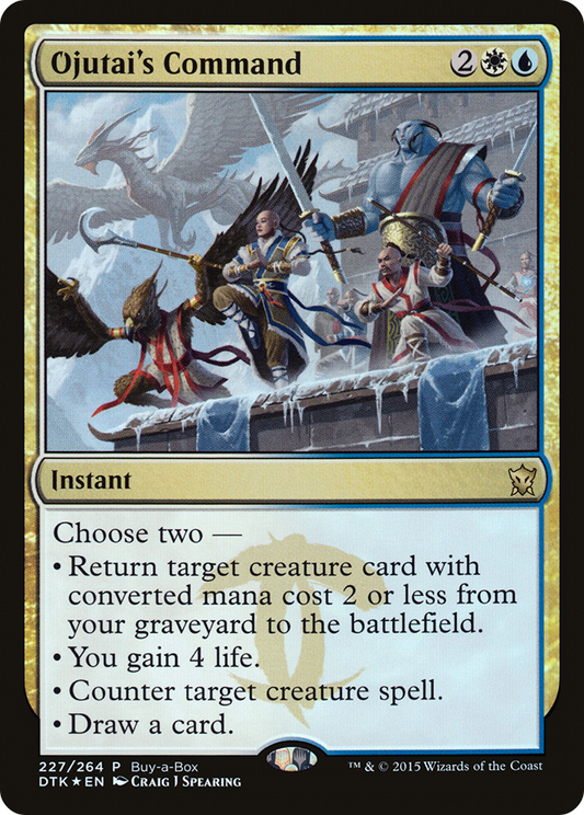 Ojutai's Command (PDTK-227) - Dragons of Tarkir Promos Foil