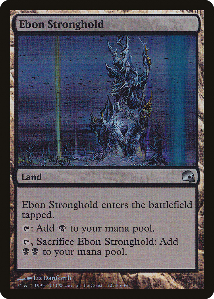 Ebon Stronghold (PD3-025) - Premium Deck Series: Graveborn Foil