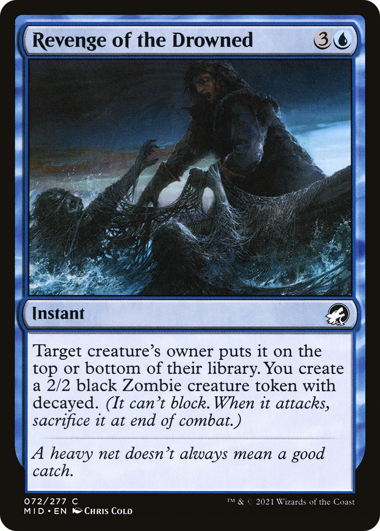 Revenge of the Drowned (MID-072) - Innistrad: Midnight Hunt Foil