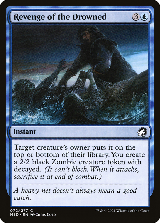 Revenge of the Drowned (MID-072) - Innistrad: Midnight Hunt Foil