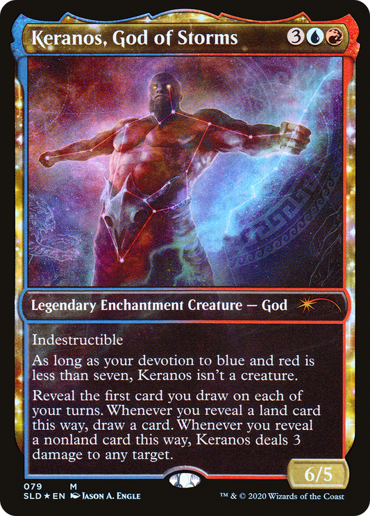 Keranos, God of Storms (SLD-079) - Secret Lair Drop: (Showcase) Foil