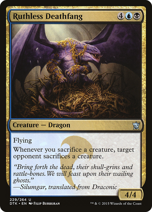 Ruthless Deathfang (DTK-229) - Dragons of Tarkir