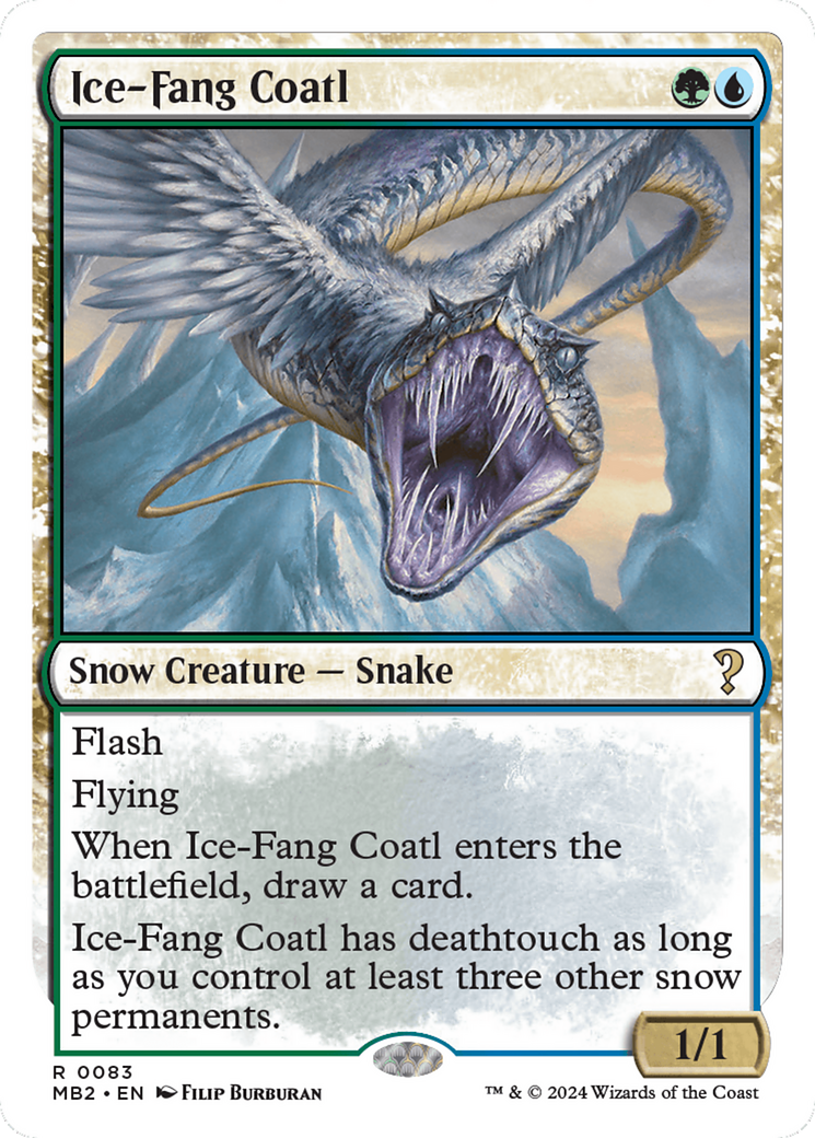 Ice-Fang Coatl (MB2-083) - Mystery Booster 2: (snow)