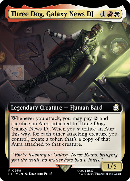 Three Dog, Galaxy News DJ (PIP-958) - Fallout: (Extended Art) Foil