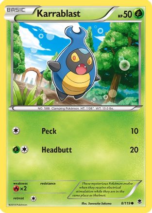 Karrablast 008 - XY  Phantom Forces Reverse Holofoil - Common