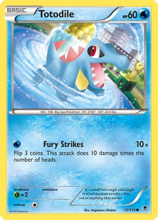 Totodile 15/119 - Phantom Forces Reverse Holofoil