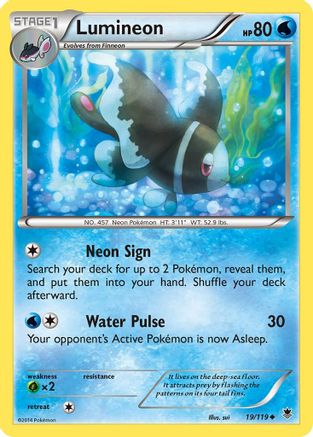 Lumineon 019 - XY  Phantom Forces Normal - Uncommon