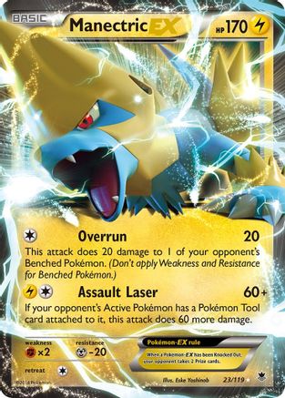 Manectric EX 023/119 - XY  Phantom Forces Holofoil - Ultra Rare