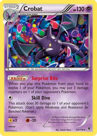 Crobat 33/119 - Phantom Forces Reverse Holofoil