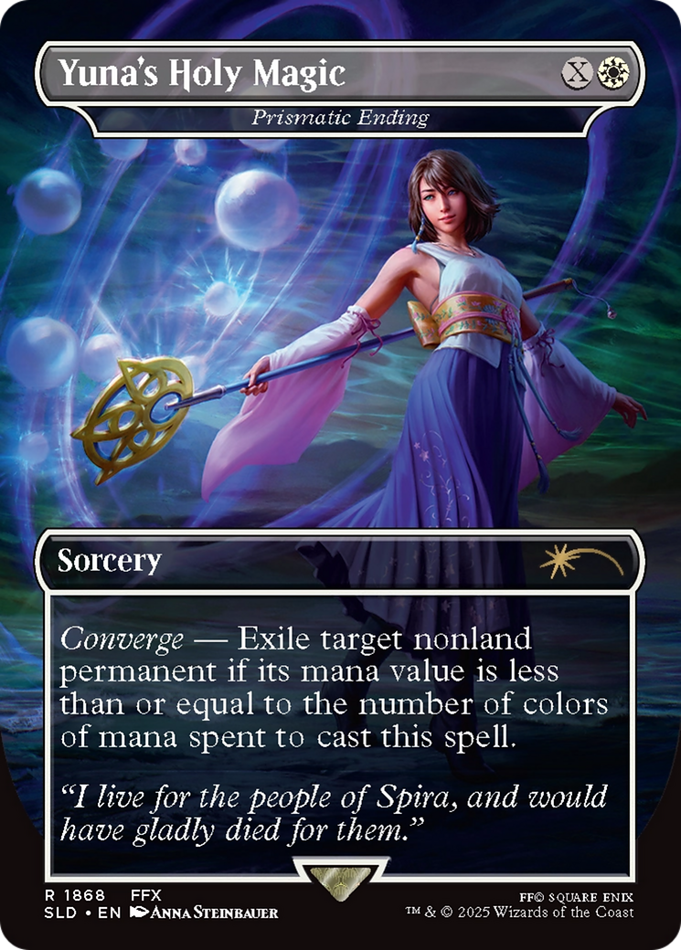 Prismatic Ending  (SLD-1868) - Secret Lair Drop / Yuna's Holy Magic Foil