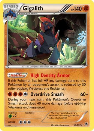 Gigalith 50/119 - Phantom Forces Reverse Holofoil