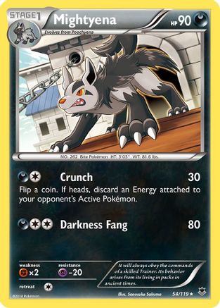 Mightyena 054 - XY  Phantom Forces Normal - Rare