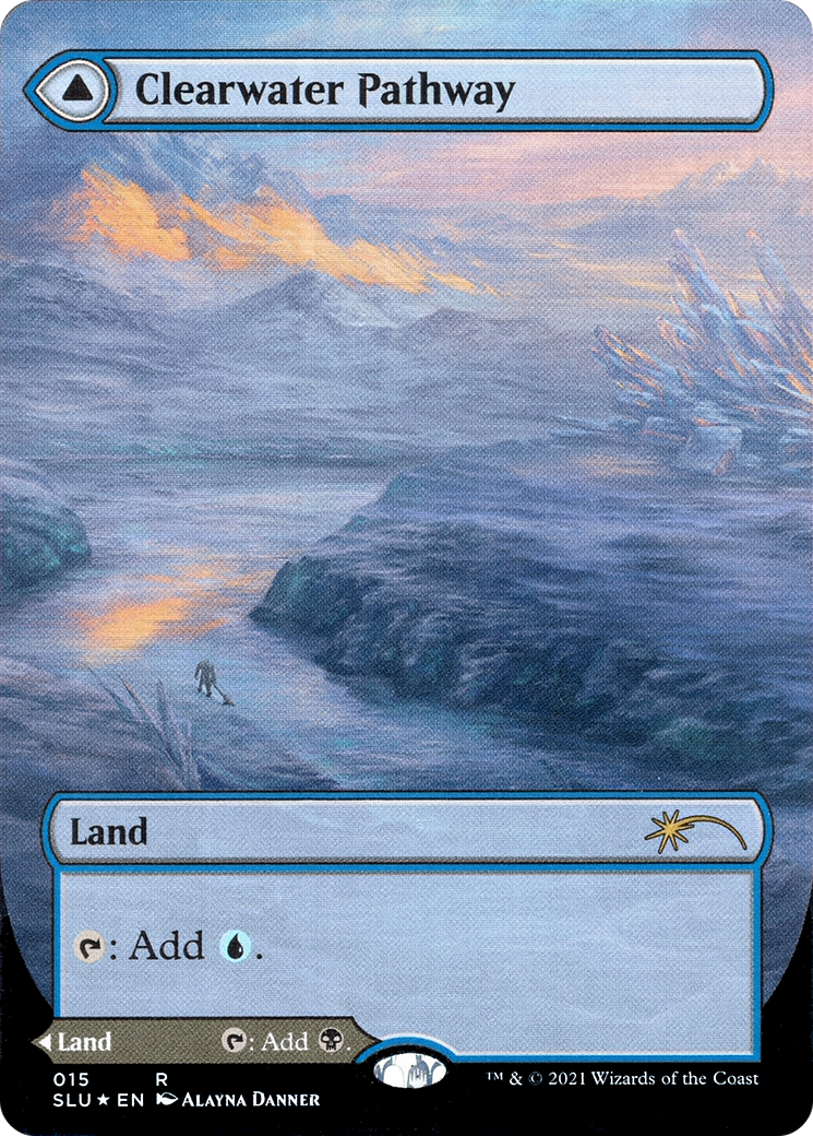 Clearwater Pathway // Murkwater Pathway  (Borderless)(SLU-015) - Secret Lair: Ultimate Edition: (Showcase) Foil