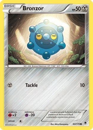 Bronzor 060/119 - XY  Phantom Forces Reverse Holofoil - Common
