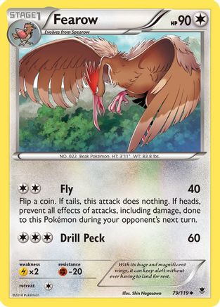 Fearow 079 - XY  Phantom Forces Normal - Uncommon