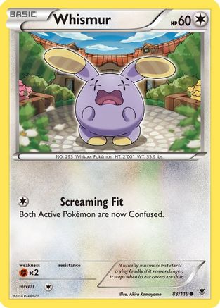 Whismur 83/119 - Phantom Forces Reverse Holofoil