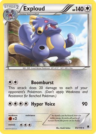 Exploud 085 - XY  Phantom Forces Normal - Rare