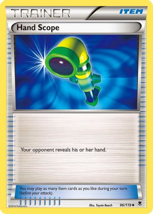 Hand Scope 096 - XY  Phantom Forces Reverse Holofoil - Uncommon