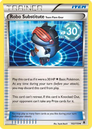 Robo Substitute Team Flare Gear 102/119 - Phantom Forces Reverse Holofoil