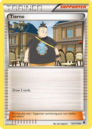 Tierno 107 - XY  Phantom Forces Reverse Holofoil - Uncommon