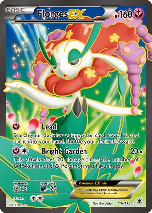 Florges EX (116 Full Art) 116/119 - XY  Phantom Forces Holofoil - Ultra Rare