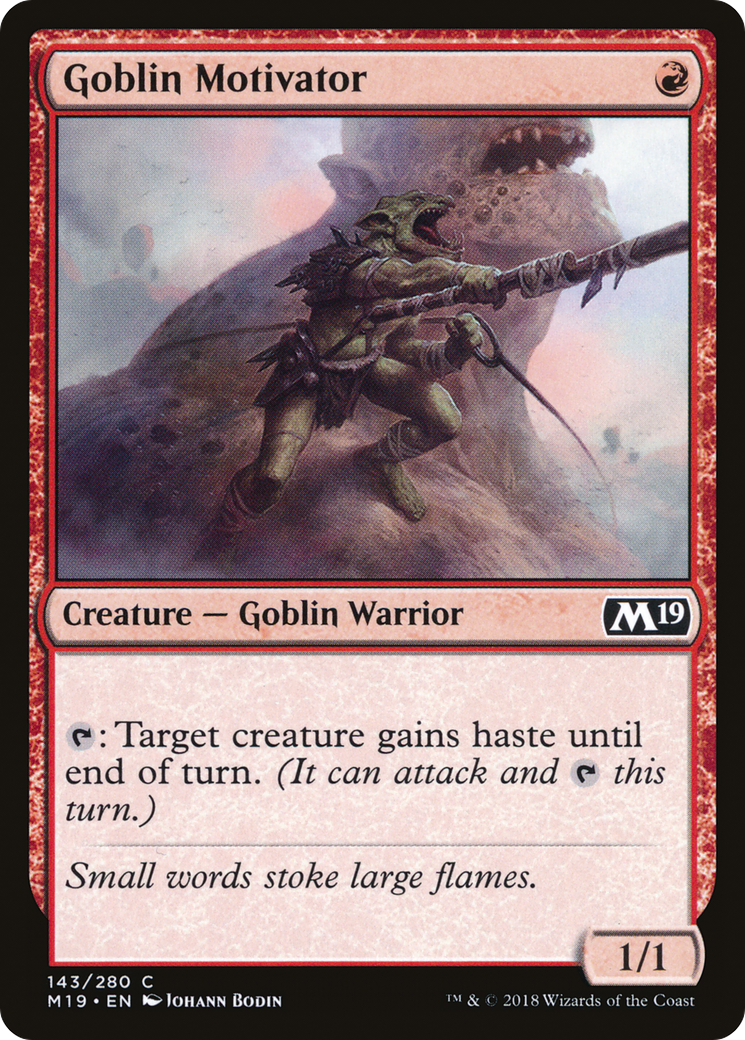 Goblin Motivator (M19-143) - Core Set 2019